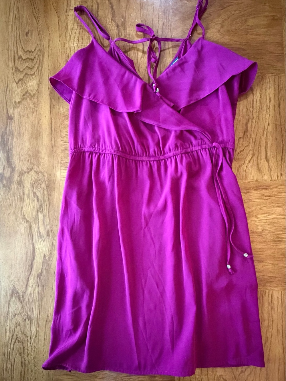 American eagle v-neck ruffle mini dress